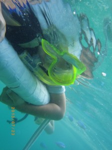 4歳児もシュノーケリング♪