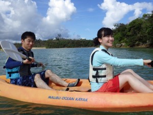 カヤック＆シュノーケリングツアー出発！！