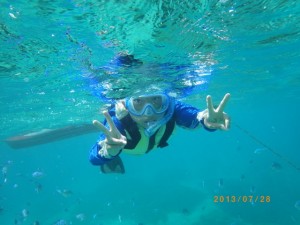 ちょ～余裕のシュノーケリング♪