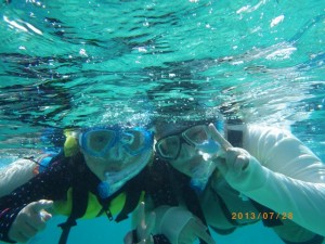 余裕のシュノーケリング♪