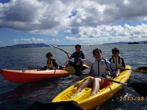 夏休みは親子でカヤック～