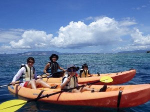 親子でカヤック＆シュノーケリング