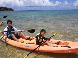 子供もがんばりました_カヤック