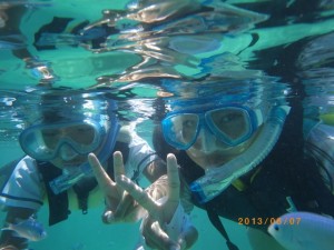 シュノーケリング～♪