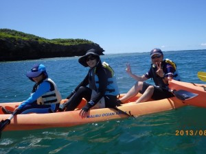 親子3人でカヤック☆