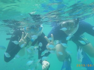 サンゴの森でシュノーケリング♪