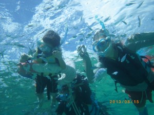 4才児もシュノーケリング♪