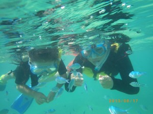 上手にシュノーケリング♪