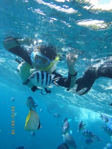 シュノーケリングたっぷり♪