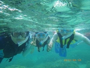サンゴの森でシュノーケリング♪