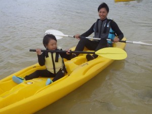親子でカヤック