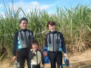 初めてのシュノーケリング♪