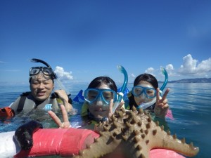 カヤック＆シュノーケリング風景＿コブヒトデ